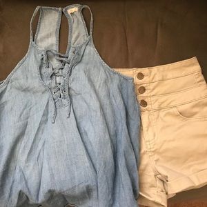 “Hollister” Tank & Shorts Bundle!
